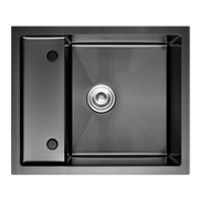 Кухонная мойка из нержавеющей стали Gerhans K36050B-Х (600х500 мм) с PVD покрытием Кухонная мойка из нержавеющей стали Gerhans K36050B-Х (600х500 мм) с PVD покрытием