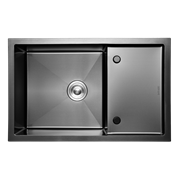 Кухонная мойка из нержавеющей стали Gerhans K37850B-Х (780х500 мм) с PVD покрытием Кухонная мойка из нержавеющей стали Gerhans K37850B-Х (780х500 мм) с PVD покрытием