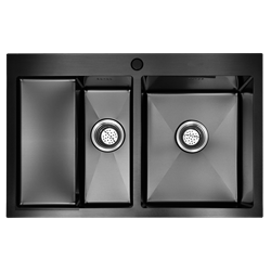 Кухонная мойка из нержавеющей стали Gerhans K37851B-SR (780х510 мм) с PVD покрытием K37851В-SR