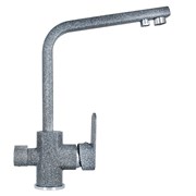 Смеситель для кухни однорычажный с подводкой для питьевой воды WISENT графит (W4054-3-24)