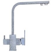 Смеситель для кухни однорычажный с подводкой для питьевой воды WISENT графит (W4371-3-24)