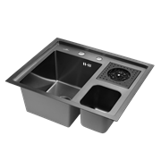 Мойка кухонная из нержавеющей стали с PVD покрытием WISENT WM36050B-S