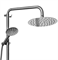 Душевая стойка Wisent W3501  со смесителем, круглым тропическим душем и лейкой из нержавеющей стали W3501