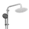 Душевая стойка Wisent W3502  со смесителем, круглым тропическим душем и лейкой из нержавеющей стали W3502