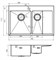 Кухонная мойка из нержавеющей стали Gerhans K37851-SL (780х510 мм) K37851S-L