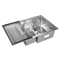 Комплект кухонная мойка из нержавеющей стали WISENT 7851-SR (78х51см) со складной решеткой. - фото 11108