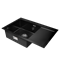 Комплект кухонная мойка из нержавеющей стали WISENT 7851B-L с PVD покрытием (78х51см) с телескопическим коландером. - фото 11817