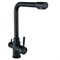 Смеситель для кухни однорычажный с подводкой для питьевой воды WISENT черный (W4355-3-22) W4355-3-22