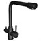 Смеситель для кухни однорычажный с подводкой для питьевой воды WISENT PVD графит (W4355-3-U) W4355-3-U
