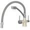 Смеситель для кухни однорычажный с гибким изливом и подводкой для питьевой воды WISENT серый (4855-19-9) W4855-19-9