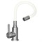 Смеситель для кухни однорычажный с гибким изливом WISENT белый (W74004-03) W74004-03