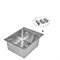 Комплект кухонная мойка из нержавеющей стали WISENT 4050 (40х50см) с телескопическим коландером - фото 24664