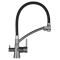 Смеситель для кухни с гибким изливом и подводкой для питьевой воды GERHANS K4855U-2 (графит) - фото 25924