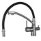 Смеситель для кухни с гибким изливом и подводкой для питьевой воды GERHANS K4855U-2 (графит) K4855U-2