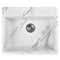 Мойка для кухни из искусственного камня WISENT WA12-12 Мрамор Бело-черный (БЕЛАРУСЬ) 595х515 мм - фото 25988