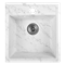 Мойка для кухни из искусственного камня WISENT WA45-10 Мрамор Бело-серый (БЕЛАРУСЬ) 450*500*200 - фото 26008