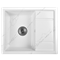 Мойка для кухни из искусственного камня WISENT WB19-10 Мрамор Бело-серый (БЕЛАРУСЬ) 595*495*220 - фото 26069