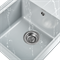 Мойка для кухни из искусственного камня WISENT WB15-17 Мрамор Серо-белый (БЕЛАРУСЬ) 435*620*220 WB15-17