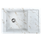 Мойка для кухни из искусственного камня WISENT WB28-13 Мрамор Бело-золотой (БЕЛАРУСЬ) 510*780*220 - фото 27226