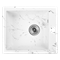Мойка из искусственного камня для кухни WISENT WA10-12 Мрамор Бело-черный (БЕЛАРУСЬ) 480*410*220 - фото 27412
