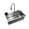 Многофункциональная мойка для кухни из нержавеющей стали WISENT WG37545-S (75x45) WG37545-S