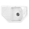 Мойка из искусственного камня для кухни WISENT WE08-10 Мрамор Бело-серый (БЕЛАРУСЬ) 490*790*220 - фото 27926